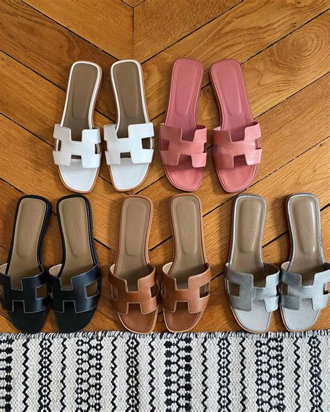 authentic hermes oran sandals|Hermes oran size chart.